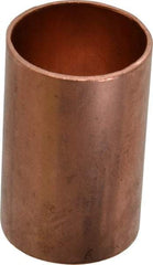 Mueller Industries - 1" Wrot Copper Pipe Coupling without Stop - C x C, Solder Joint - Benchmark Tooling