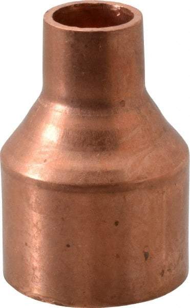 Mueller Industries - 1-1/4 x 1/2" Wrot Copper Pipe Reducer Coupling - C x C, Solder Joint - Benchmark Tooling