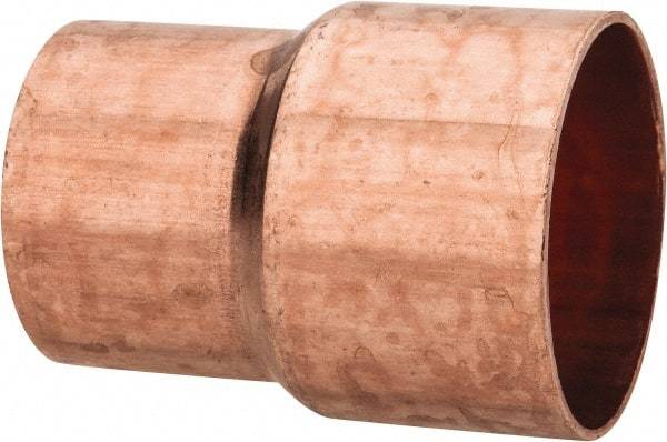 Mueller Industries - 1-1/2 x 1-1/4" Wrot Copper Pipe Reducer Coupling - C x C, Solder Joint - Benchmark Tooling