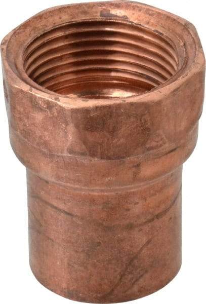 Mueller Industries - 1" Wrot Copper Pipe Adapter - C x F, Solder Joint - Benchmark Tooling