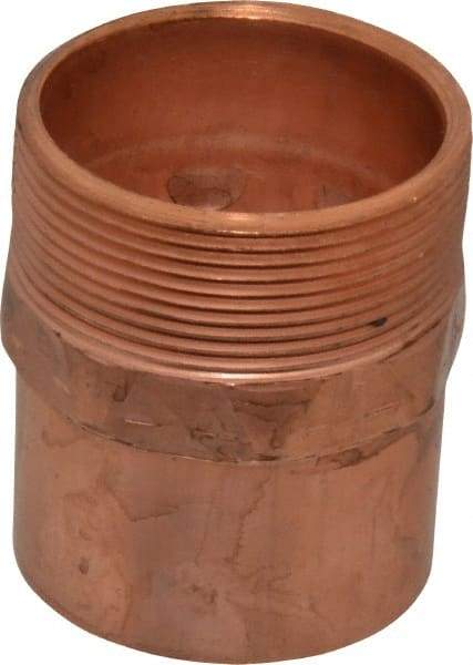 Mueller Industries - 2" Wrot Copper Pipe Adapter - C X M, Solder Joint - Benchmark Tooling