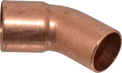 Mueller Industries - 3/4" Wrot Copper Pipe 45° Elbow - FTG x C, Solder Joint - Benchmark Tooling