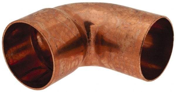 Mueller Industries - 2" Wrot Copper Pipe 90° Street Elbow - FTG x C, Solder Joint - Benchmark Tooling