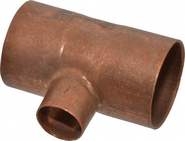 Mueller Industries - 1-1/2" Wrot Copper Pipe Tee - C x C x C, Solder Joint - Benchmark Tooling
