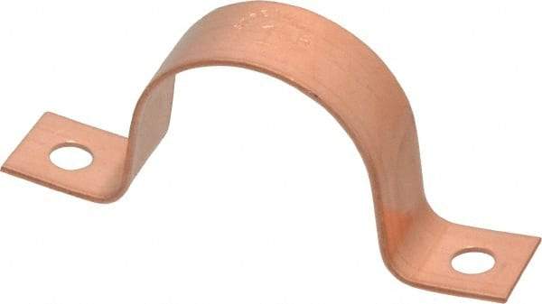 Mueller Industries - 1-1/8 Pipe, Copper, Pipe or Tube Strap - 2 Mounting Holes - Benchmark Tooling