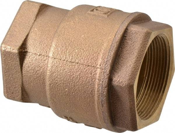 Legend Valve - 2" Bronze Check Valve - Inline, FNPT x FNPT, 250 WOG - Benchmark Tooling