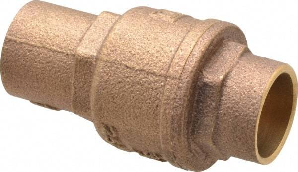Legend Valve - 3/4" Bronze Check Valve - Inline, Soldered x Soldered, 250 WOG - Benchmark Tooling