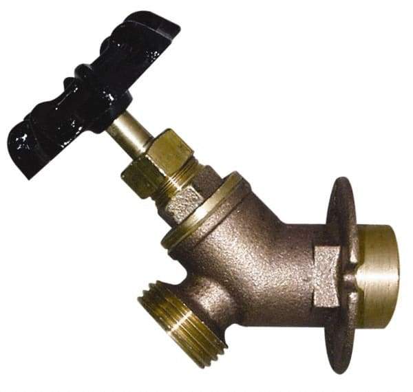 Legend Valve - 1/2" Pipe, Lead Free Brass Sillcock with Lockshield - Handwheel Handle, C Sweat x MGHT End Connections, 125 psi WOG Rating - Benchmark Tooling