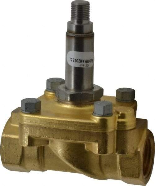 Parker - 1/2" Port, Brass Solenoid Valve - Closed, NBR Seal - Benchmark Tooling