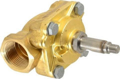 Parker - 1" Port, Brass Solenoid Valve - Closed, NBR Seal - Benchmark Tooling