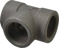 Made in USA - Size 2", Class 3,000, Forged Carbon Steel Black Pipe Tee - 925 psi, Threaded End Connection - Benchmark Tooling
