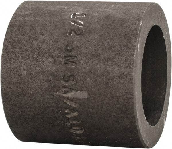 Made in USA - Size 1/2", Class 3,000, Forged Carbon Steel Black Pipe Coupling - 925 psi, Socket Weld End Connection - Benchmark Tooling