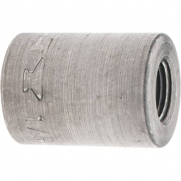 Made in USA - Size 1/8", Class 150, Malleable Iron Black Pipe Coupling (Right Hand) - 150 psi, Threaded End Connection - Benchmark Tooling