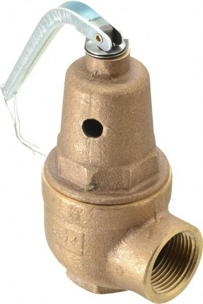 Conbraco - 3/4" Inlet, 1" Outlet, ASME Section IV Safety Relief Valve - 30 Max psi, Bronze, 970,000 BTUs - Benchmark Tooling