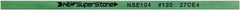 Value Collection - Flat Ceramic Finishing Stick - 100mm Long x 0.5mm Wide x 6mm Thick, 120 Grit - Benchmark Tooling