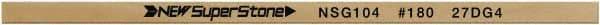 Value Collection - Flat Ceramic Finishing Stick - 100mm Long x 2mm Wide x 10mm Thick, 180 Grit - Benchmark Tooling