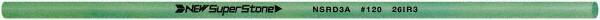 Value Collection - Round Ceramic Finishing Stick - 50mm Long x 3.175mm Wide x 3.2mm Thick, 120 Grit - Benchmark Tooling
