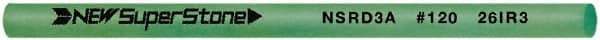 Value Collection - Round Ceramic Finishing Stick - 50mm Long x 3mm Wide x 3mm Thick, 120 Grit - Benchmark Tooling