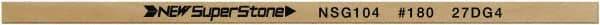 Value Collection - Flat Ceramic Finishing Stick - 100mm Long x 0.8mm Wide x 10mm Thick, 180 Grit - Benchmark Tooling