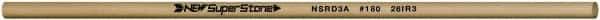 Value Collection - Round Ceramic Finishing Stick - 50mm Long x 3.175mm Wide x 3.2mm Thick, 180 Grit - Benchmark Tooling