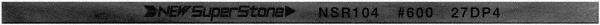 Value Collection - Flat Ceramic Finishing Stick - 100mm Long x 2mm Wide x 4mm Thick, 600 Grit - Benchmark Tooling