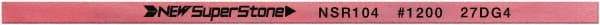 Value Collection - Flat Ceramic Finishing Stick - 100mm Long x 0.5mm Wide x 6mm Thick, 1,200 Grit - Benchmark Tooling
