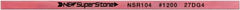 Value Collection - Flat Ceramic Finishing Stick - 100mm Long x 0.5mm Wide x 4mm Thick, 1,200 Grit - Benchmark Tooling
