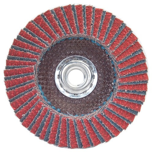 4-1/2″ × 5/8″-11 60 Grit Type 27 Red Heat Flap Disc - Benchmark Tooling