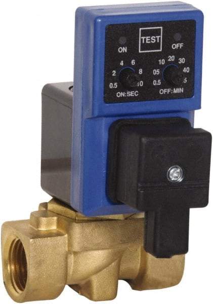PRO-SOURCE - 1/4" Inlet, Electronic Condensate Drain Valve - 1/4" NPT Outlet, 230 psi - Benchmark Tooling