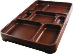 Made in USA - 14-1/4" Long x 9-1/2" Wide x 1-3/4" Deep Tray - Polypropylene - Benchmark Tooling
