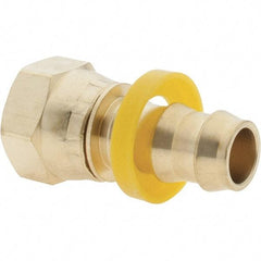 Value Collection - 1/2" ID 3/4 UNF Barbed Push On Female Connector - 1/2" OD, Brass - Benchmark Tooling