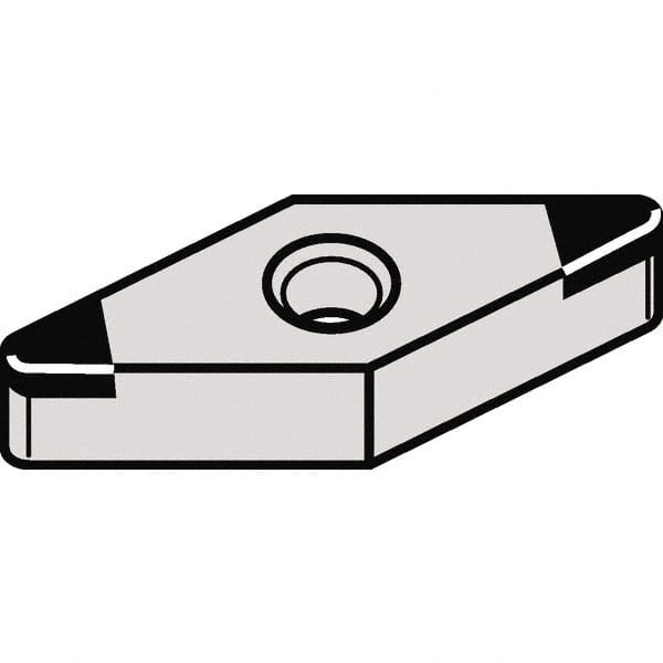 Kennametal - VNGA332 MT Grade KBH10 CBN Turning Insert - 35° Diamond, 3/8" Inscr Circle, 3/16" Thick, 1/32" Corner Radius - Benchmark Tooling