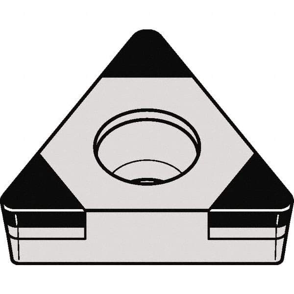 Kennametal - TCGW21.51 MT Grade KBH10 CBN Turning Insert - 60° Triangle, 1/4" Inscr Circle, 3/32" Thick, 1/64" Corner Radius - Benchmark Tooling
