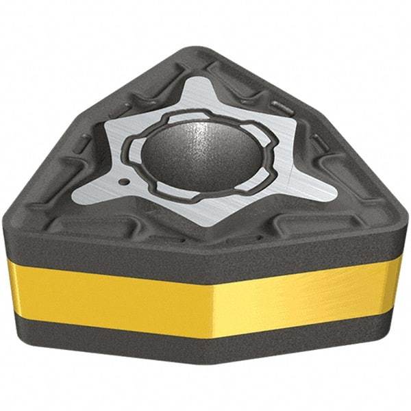 Iscar - WNMG431 M3P Grade IC8150 Carbide Turning Insert - TiCN/Al2O3/TiN Finish, 80° Trigon, 12.7mm Inscr Circle, 4.76mm Thick, 0.4mm Corner Radius - Benchmark Tooling