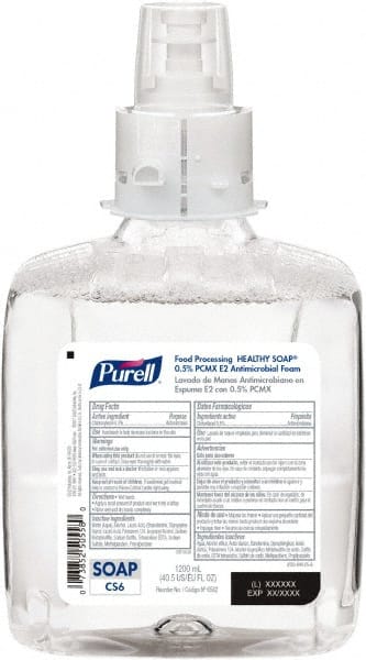 PURELL - 1,200 mL Bottle Foam Soap - Antibacterial, Clear, Fragrance Free Scent - Benchmark Tooling