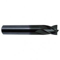 11/16 Dia. x 4 Overall Length 4-Flute Square End Solid Carbide SE End Mill-Round Shank-Center Cut-Super-A - Benchmark Tooling