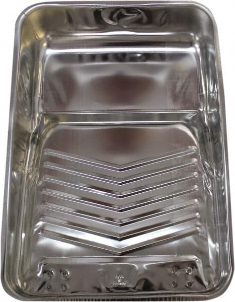 Premier Paint Roller - 9" Roller Compatible Paint Tray - 2 Qt Capacity, 29" Wide, Steel - Benchmark Tooling