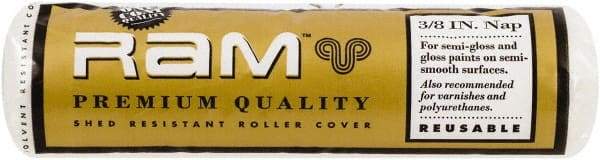 Premier Paint Roller - 3/8" Nap, 9" Wide Paint Roller Cover - Semi-Smooth Texture, Polyester - Benchmark Tooling