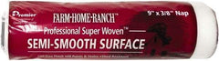 Premier Paint Roller - 3/8" Nap, 9" Wide Paint Roller Cover - Semi-Smooth Texture, Woven & Polyester - Benchmark Tooling