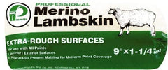 Premier Paint Roller - 1-1/4" Nap, 9" Wide Paint Roller Cover - Extra-Rough Texture, Lambskin - Benchmark Tooling