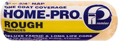 Premier Paint Roller - 3/4" Nap, 9" Wide Paint Roller Cover - Rough Texture, Polyester - Benchmark Tooling