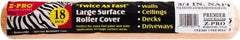 Premier Paint Roller - 3/4" Nap, 18" Wide Paint Roller Cover - Rough Texture, Polyester - Benchmark Tooling