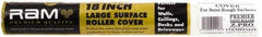 Premier Paint Roller - 3/8" Nap, 18" Wide Paint Roller Cover - Semi-Smooth Texture, Polyester - Benchmark Tooling
