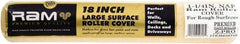 Premier Paint Roller - 1-1/4" Nap, 18" Wide Paint Roller Cover - Extra-Rough Texture, Polyester - Benchmark Tooling
