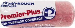 Premier Paint Roller - 1-1/4" Nap, 9" Wide Paint Roller Cover - Extra-Rough Texture, Polyester - Benchmark Tooling