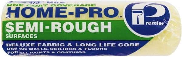 Premier Paint Roller - 1/2" Nap, 9" Wide Paint Roller Cover - Semi-Rough Texture, Polyester - Benchmark Tooling