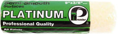 Premier Paint Roller - 3/8" Nap, 9" Wide Paint Roller Cover - Semi-Smooth Texture, Polyester - Benchmark Tooling