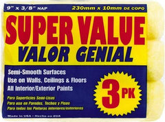 Premier Paint Roller - 1/2" Nap, 9" Wide Paint Roller Cover - Semi-Rough Texture, Polyester - Benchmark Tooling