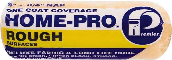 Premier Paint Roller - 1/2" Nap, 9" Wide Paint Roller Cover - Semi-Rough Texture, Woven & Polyester - Benchmark Tooling