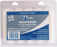 Premier Paint Roller - 1/2" Nap, 4" Wide Paint Mini Roller Covers - Semi-Rough Texture, Woven - Benchmark Tooling